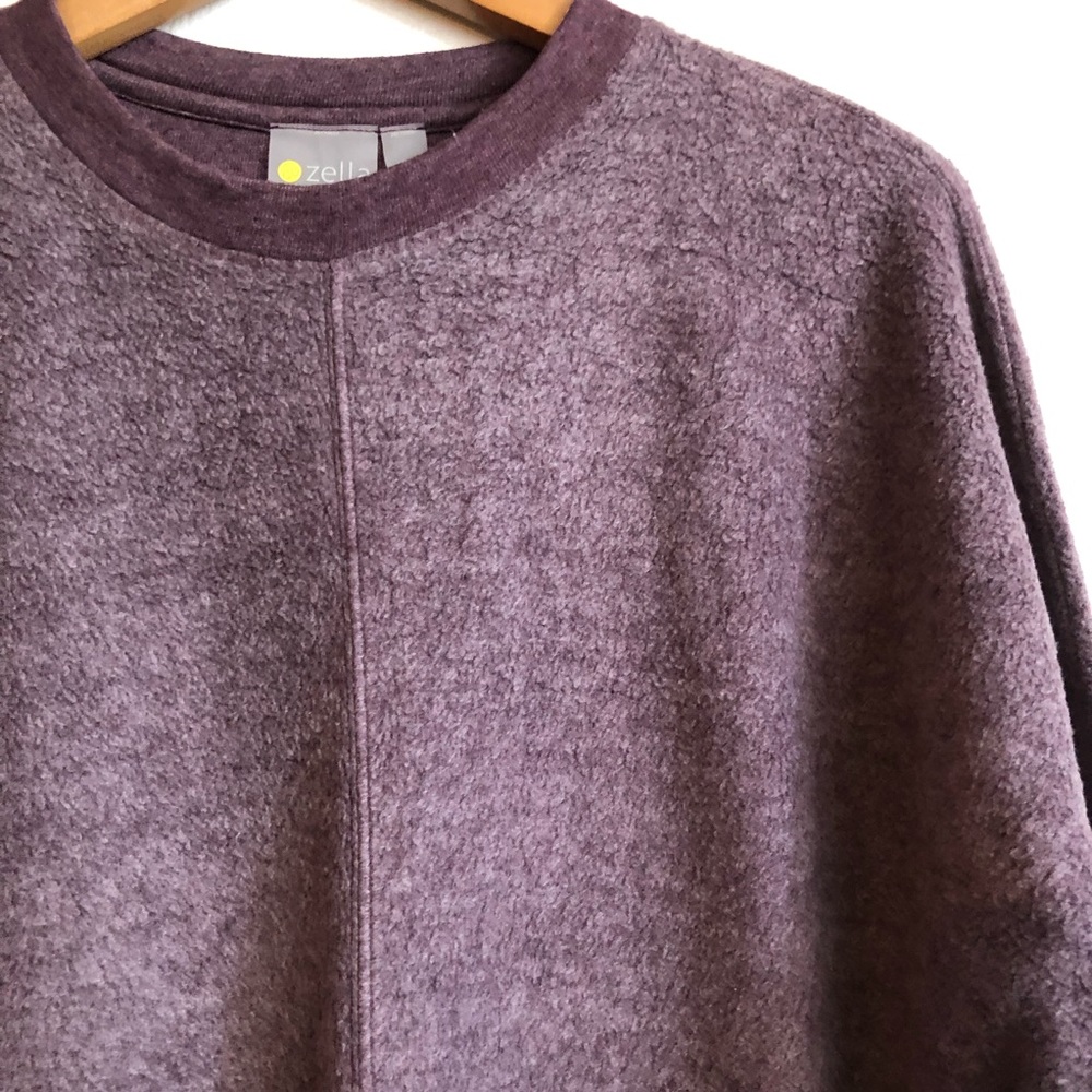 ZELLA Cozy Fleece High/low Sweatshirt In Purple - Picture 5 of 14